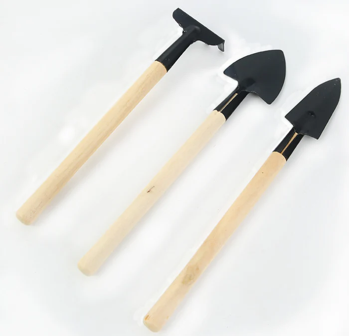 Juego de herramientas de jardinería 3 piezas | Kit con pala, rastrillo y azada - Imagen 2