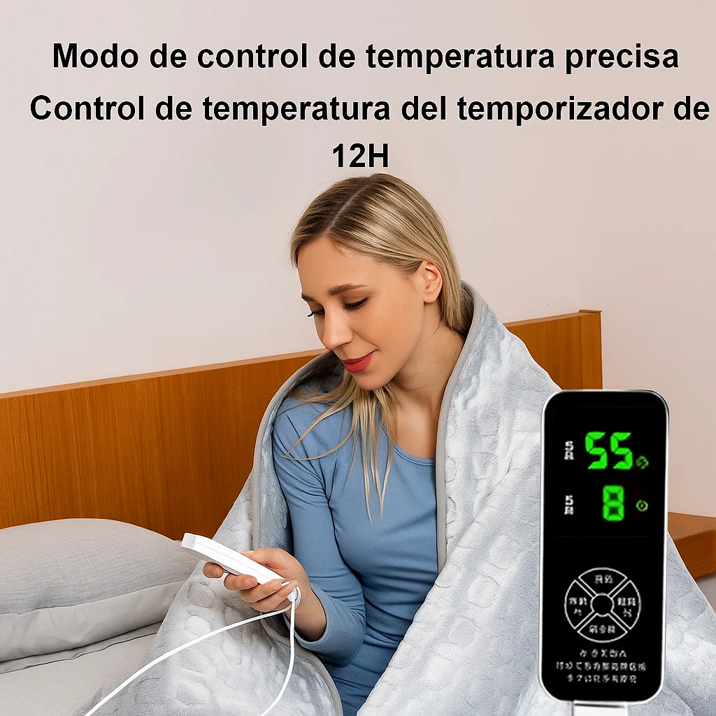 Manta Eléctrica ComfortHeat Ultracálida 220V Invierno - Imagen 5