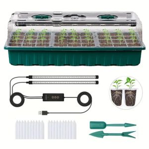 Kit de semillas con luz LED | Bandeja de cultivo para interior