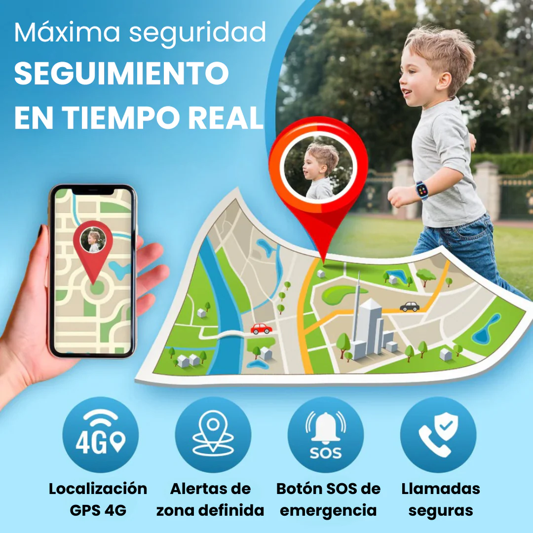 DescuentosMax™ | Smartwatch Infantil con Localizador GPS y Función SOS - Imagen 4
