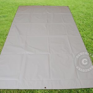 Plane, Bodenplane 3,8x6,1m PVC, Grau