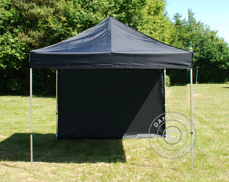 Standard-Seitenwand für FleXtents, 3m, Schwarz - Imagen 3