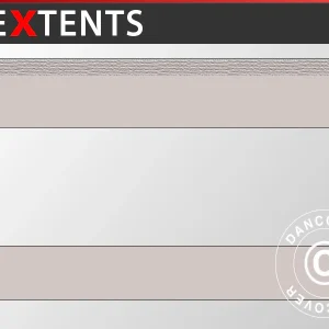 Seitenwand mit Panoramafenster für FleXtents, 3m, Latte