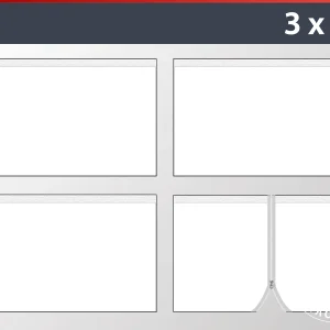 Seitenwand-Set für das Faltzelt FleXtents 3x3m, Weiß