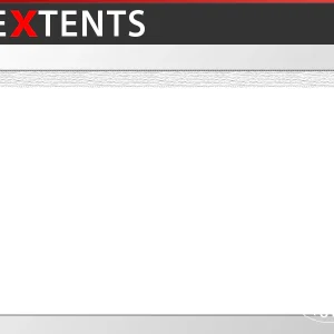 Standard-Seitenwand für FleXtents 2x2m, 2m, Weiß