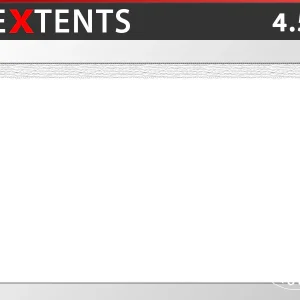 Standard-Seitenwand für FleXtents, 4,5 Weiß