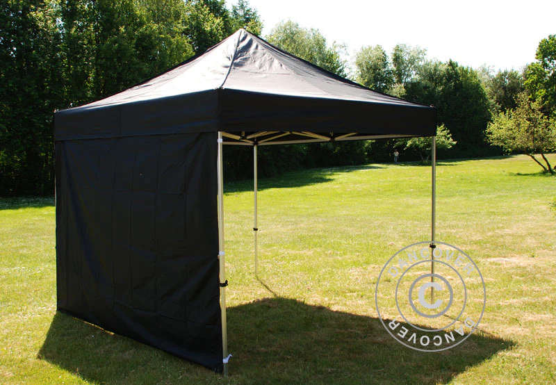Standard-Seitenwand für FleXtents, 4m, Schwarz - Imagen 5