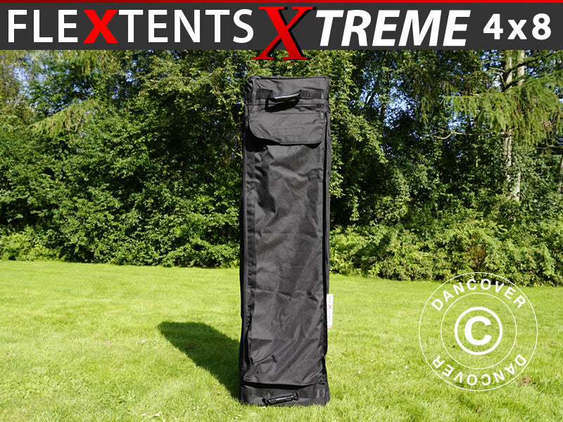 Tragetasche mit Rädern, Flextents Xtreme 50 4x8m, Schwarz - Imagen 2