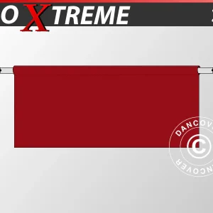 Halbe Seitenwand für FleXtents PRO Xtreme, 3m, Rot