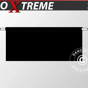 Halbe Seitenwand für FleXtents PRO Xtreme, 3m, Schwarz