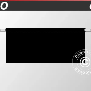 Halbe Seitenwand für FleXtents PRO, 6m, Schwarz