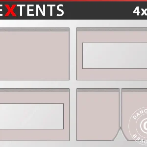 Seitenwand-Set für das Faltzelt FleXtents 4x4m, Latte
