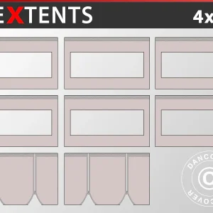 Seitenwand-Set für das Faltzelt FleXtents PRO 4x6m, Latte