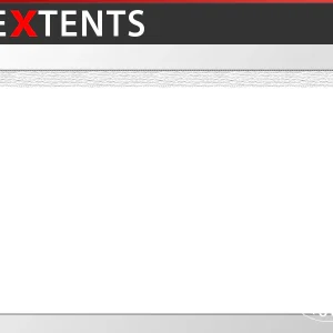 Standard-Seitenwand für FleXtents, 5m, Weiß