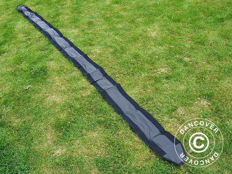Dachrinne 6m, Schwarz, für FleXtents - Imagen 3