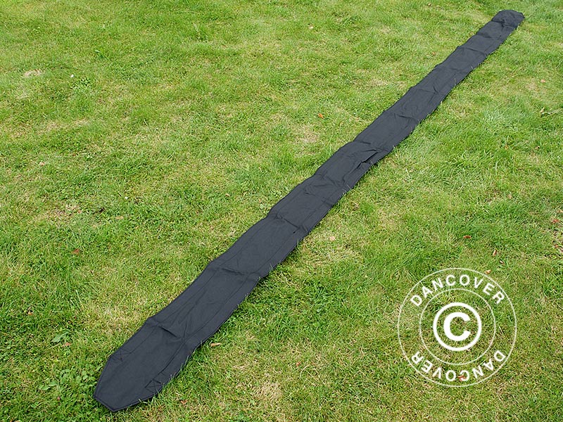 Dachrinne 4m, Schwarz, für FleXtents - Imagen 6