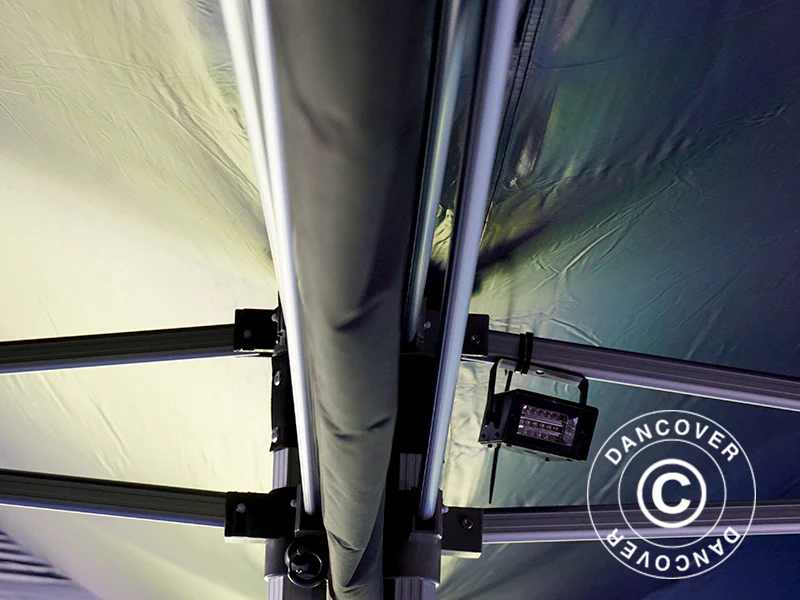 Dachrinne 4m, Schwarz, für FleXtents - Imagen 8