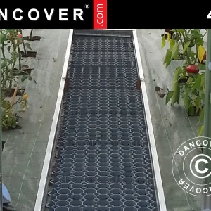 Gewächshaus-Beeteinfassungen mit 10 Bodenverstärkungsgittern, 4m