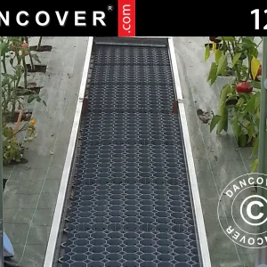 Gewächshaus-Beeteinfassungen mit 30 Bodenverstärkungsgittern, 12m