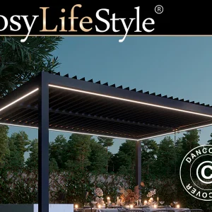 LED Lichtleiste für San Pablo Pergola Pavillon 3x3m, 4 Stk., Warmweiß