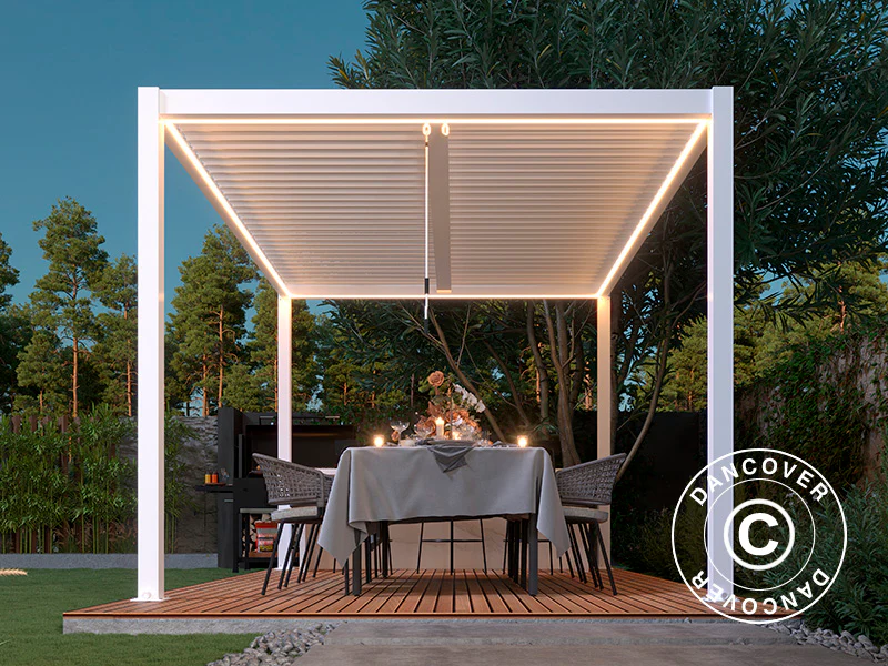 LED Lichtleiste für San Pablo Pergola Pavillon 3x5,8m, 6 Stk., Warmweiß - Imagen 6