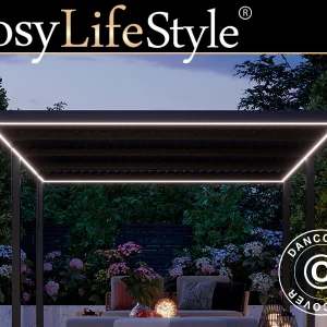 LED Lichtleiste für San Pablo Pergola Pavillon 4x5,8m, 6 Stk., Warmweiß