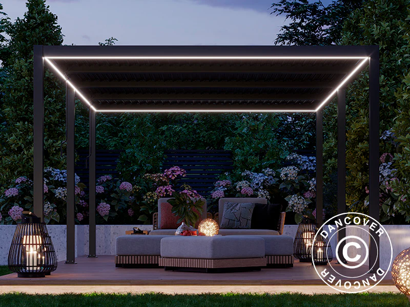 LED Lichtleiste für San Pablo Pergola Pavillon 4x5,8m, 6 Stk., Warmweiß - Imagen 3