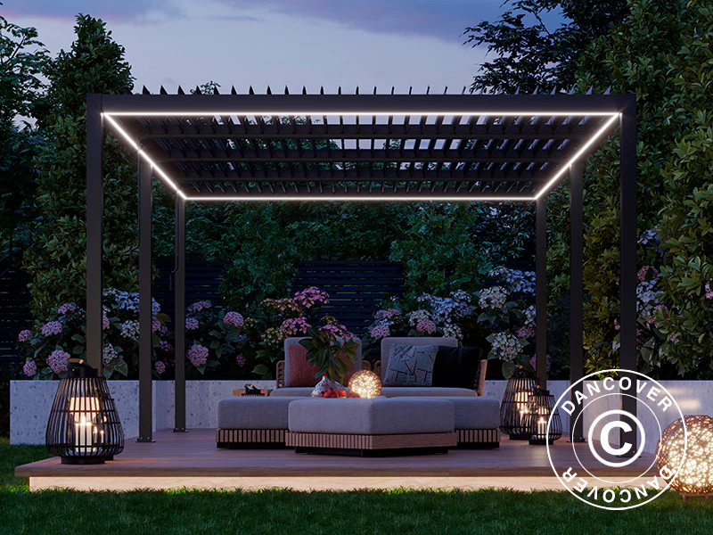 LED Lichtleiste für San Pablo Pergola Pavillon 4x5,8m, 6 Stk., Warmweiß - Imagen 4