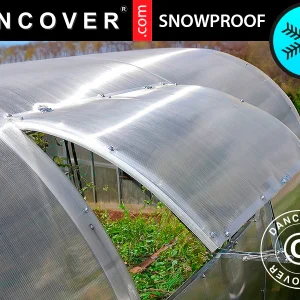 Lüftungsfenster mit automatischem Fensteröffner für Gewächshaus Strong NOVA 4m, Silberfarben