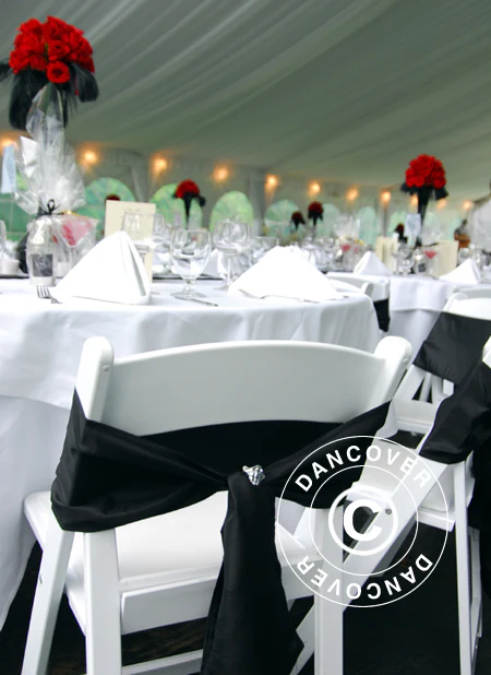 Zeltinnenhimmel-und Vorhänge-Set, Weiß, für Partyzelt 6x12m SEMI PRO Plus - Imagen 5