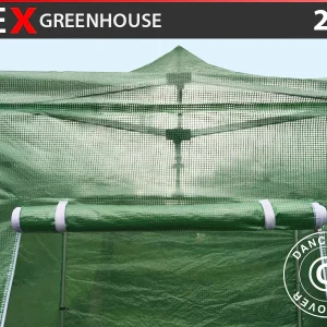 Plane für FleX-Gewächshaus, 2x2m, PE, Transparent/Grün