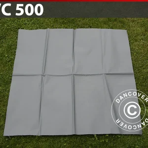 Ersatz-PVC für Lagerzelt, 500g/m², 1x1m, grau