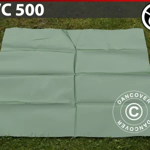 Ersatz-PVC für flammhemmendes Lagerzelt, 500g/m², 1x1m, Grün