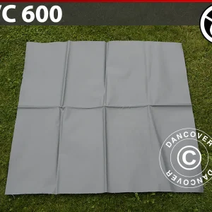 Ersatz-PVC für flammhemmendes Lagerzelt, 600g/m², 1x1m, grau