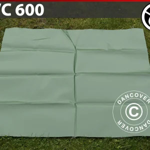 Ersatz-PVC für flammhemmendes Lagerzelt, 600g/m², 1x1m, Grün