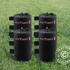 Wasser-Gewichtssack für FleXtents© Faltzelte, 15l, Schwarz, 4 Stk.