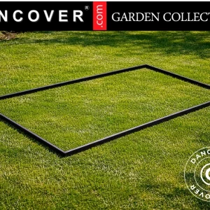 Fundament für Gewächshaus 8,94m², 2,38x3,62x0,07m, Schwarz