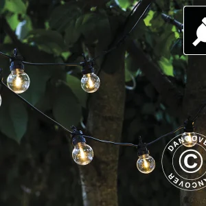 LED-Lichterkette Starter-Set, Lucas, 3m, Schwarz/Klar/Warmweiß