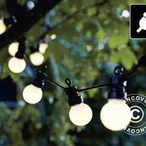 LED-Lichterkette Starter-Set, Lucas, 3m, Schwarz/Matt/Warmweiß