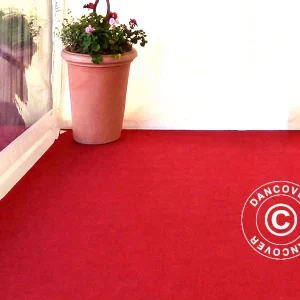 Teppich 2x12m, Rot, 400g