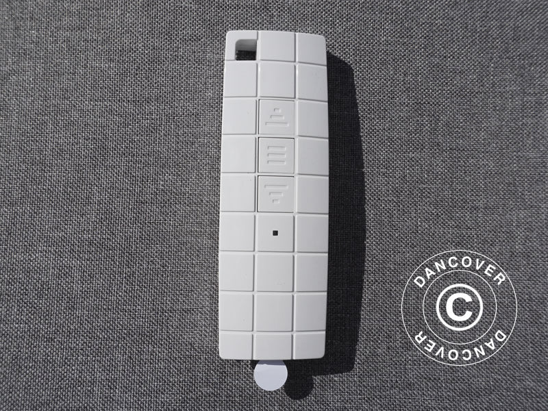 Markise mit Fernbedienung, 3,95x3m, grau/grauer Rahmen - Imagen 6