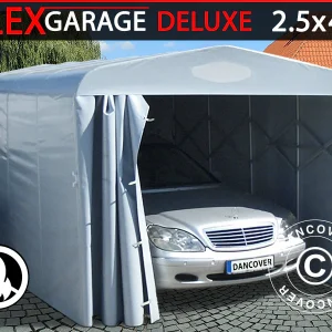 Faltgarage Tunnel (Auto), 2,5x4,12x2,15m, grau