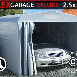 Faltgarage Tunnel (Auto), 2,5x5,15x2,15m, grau