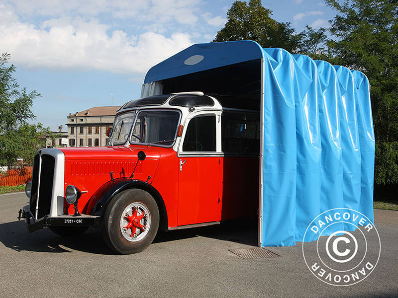 Faltgarage Tunnel (Wohnwagen), 3,5x7,21x3,9m, Weiß - Imagen 5