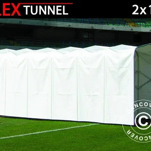 Faltbarer Spielertunnel 2x10,3x2,2m, Weiß
