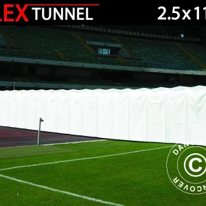Faltbarer Spielertunnel 2,5x11,33x2,2m, Weiß