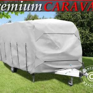 Wohnwagenplane, 6,4x2,5x2,25m, Grau