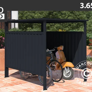 Fahrradunterstand 1,8x2,03x1,93m, 3,65m², anthrazit