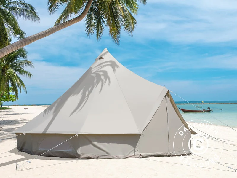 Glampingzelt, TentZing®, 4x4m, 4 Personen, Sand - Imagen 5