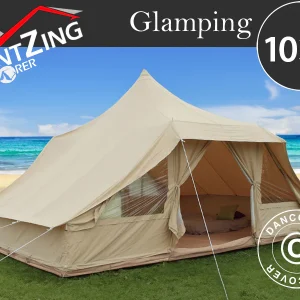 Zelt für Glamping, TentZing®, 4x5m, 10 Personen, Sand